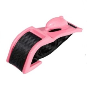 Deflettore per cintura, BOMSTOM, per la sicurezza in auto delle donne incinte, regolabile, universale, ABS, rosa