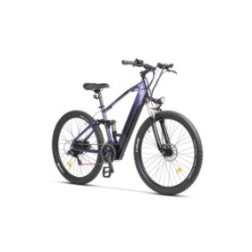 Bicicletta elettrica MTB-FS (E-Bike) CARPAT C275M17E, Shimano Tourney TZ, ruote da 27,5 pollici, motore da 250 W, portata massima 60 km, 21 velocità, blu camaleonte