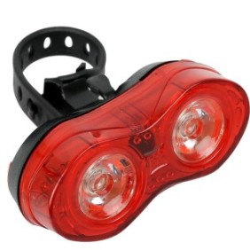 Luci per bicicletta, X-light, LED, Nero/Rosso