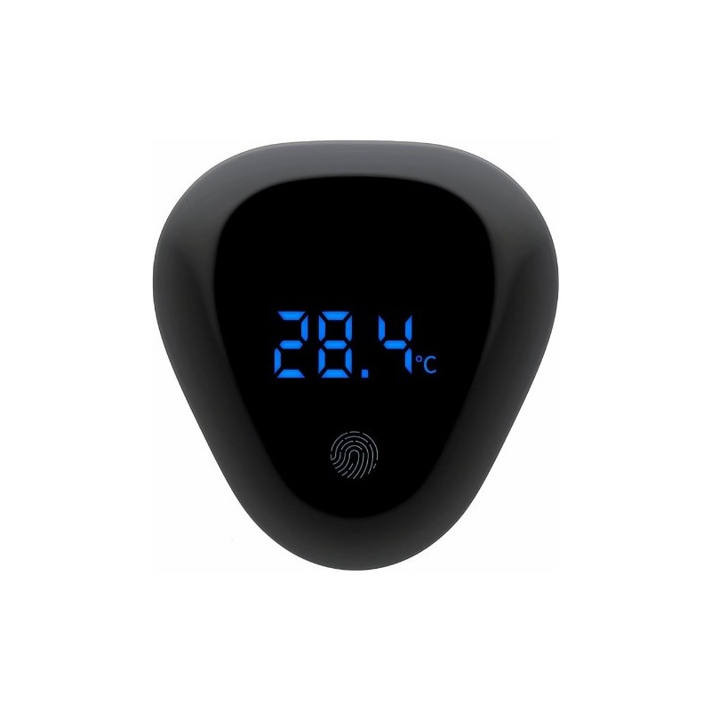 Termometro per acquari Laufren™, wireless, touch screen, compatto, wireless, nero