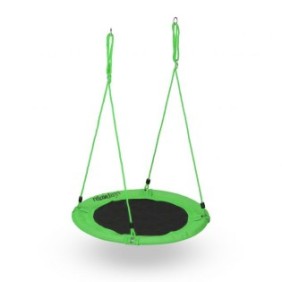Altalena per bambini Relaxdays, diametro 90 cm, portata massima 100 kg, verde