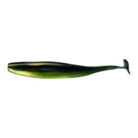 Set di 5 shad Palmer 7 cm 2,1 g modello 7 multicolor oliva e verde per la pesca in acqua salata, avat, luccio, persico, pulito