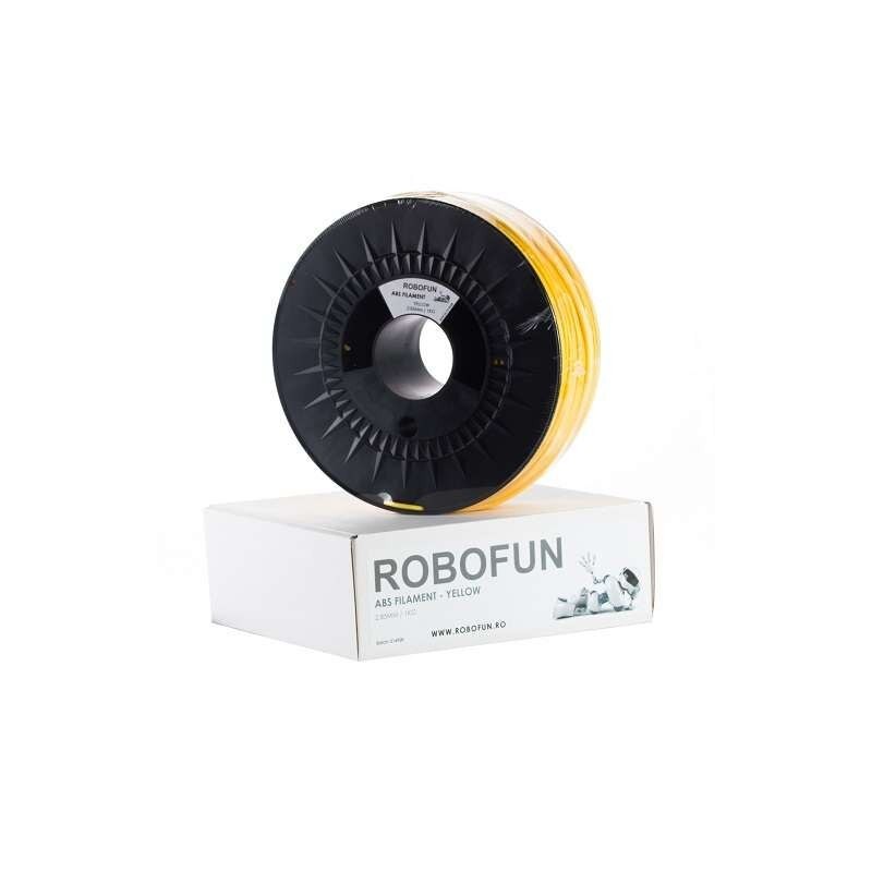 Filamento Premium, Robofun, ABS, 1 kg, 3 mm, giallo