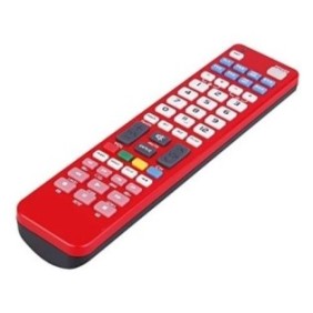 Telecomando universale TV, max 8 dispositivi, rosso