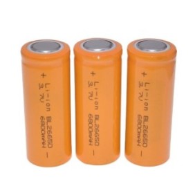 Set di 3 batterie Stone® BL-26650 agli ioni di litio 6800mAh, 3,7 V, arancione
