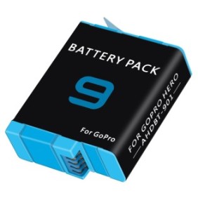 Batteria ricaricabile compatibile con GoPro Hero 9 Hero 10 Hero 11 Hero 12, 1800 mAh, 4,4 V, 6,93 Wh
