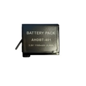 Batteria ricaricabile compatibile con GoPro Hero 4, 1160mAh, 3,8 V, 4,4 Wh