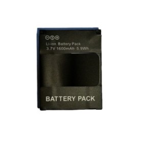 Batteria ricaricabile compatibile con GoPro hero 3 hero 3+ Hero 3 plus, 1600 mAh, 3,7 V, 5,9 Wh