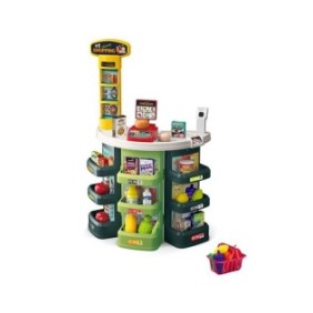 Set di giocattoli da supermercato con suoni, luci e accessori, 41 pezzi, 51x27x78 cm, ATU-080618