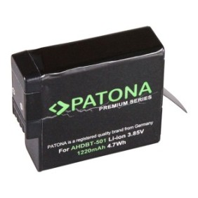 PATONAPremium | Tipo di batteria Gopro Hero 5 Nera AHDBT-501 Hero 6