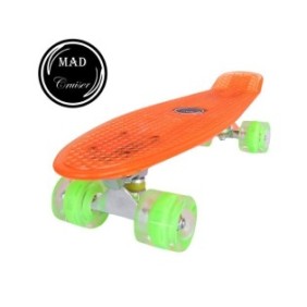 Penny board Mad Cruiser Full LED ABEC 7-arancione