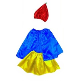Costume da nano per bambina Costumix, M, 6-9 anni, 3 pezzi
