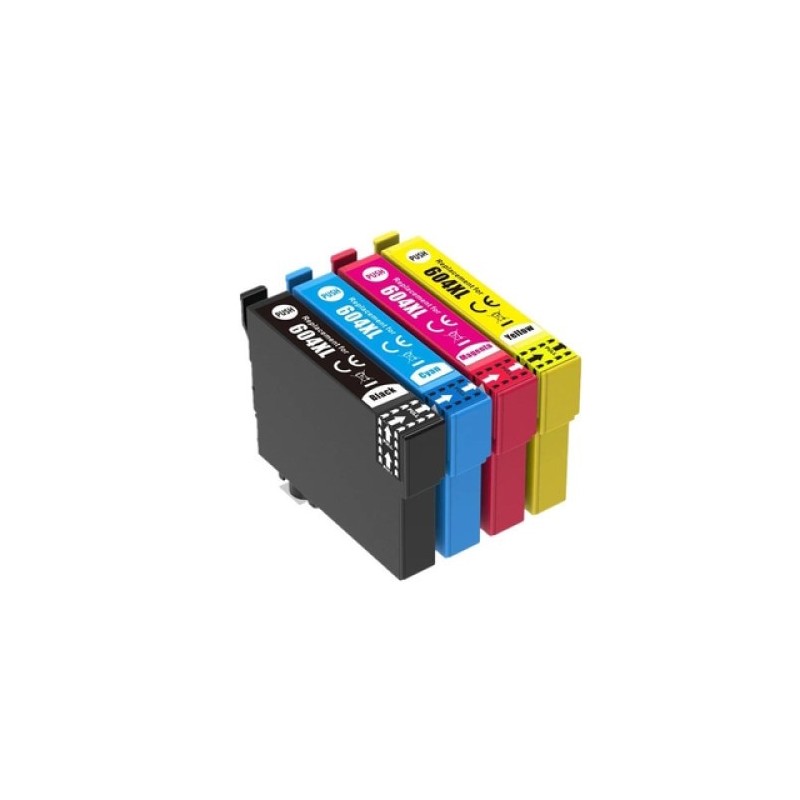 Cartuccia GraphiteK compatibile Epson 604XL multicolore, confezione da 4, 1550 pagine, per WF-2910DWF, WF-2930DWF, WF-2935DWF, WF-2950DWF, XP-2200, XP-2205, XP-3200, XP-3205, XP-3205 4200