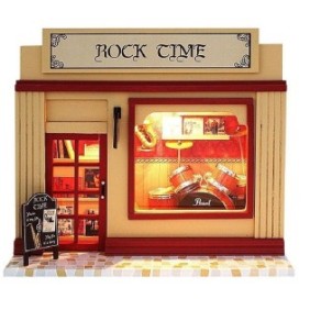 Set da costruzione, FamousKids®, modello del negozio di strumenti musicali Rock Time