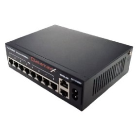 Switch Datamaxx 8 porte 10/100 PoE+ e 2 porte uplink RJ45 120 W RX-NF1008