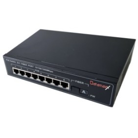 Switch Datamaxx 8 porte 10/100 PoE+ e 1 porta ottica A/B gigabit 120 W RX-1008k-1F