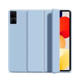 Custodia Ultra Slim, Revomag, per Xiaomi Redmi Pad SE 11.0", Smart Cover in TPU, Blu Ghiaccio