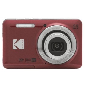 Fotocamera Kodak PixPro FZ55, 16 MP, Zoom 5X, Vlogging, Full HD – 1080p, Rosso