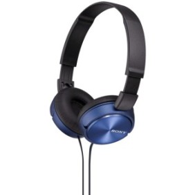 Cuffie Sony MDR-ZX310L, con cavo, microfono, blu