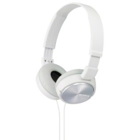 Sony MDR-ZX310W Cuffie on-ear, cablate, bianche