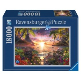 Puzzle Ravensburger - Tramonto in paradiso, 18000 pezzi