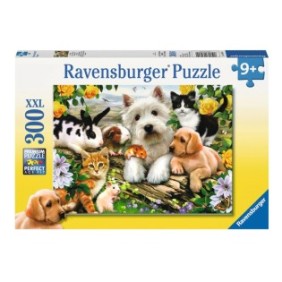 Puzzle Ravensburger XXL - Animali amichevoli, 300 pezzi
