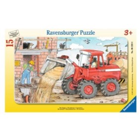 Puzzle Ravensburger Escavatori, 15 pezzi