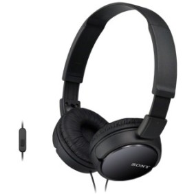 Sony MDR-ZX110APB Cuffie on-ear, cablate, microfono, nere