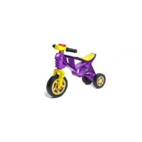 Triciclo tipo moto senza pedali per bambini MOTO ORION™, modello sportivo, stabilità maggiorata, viola