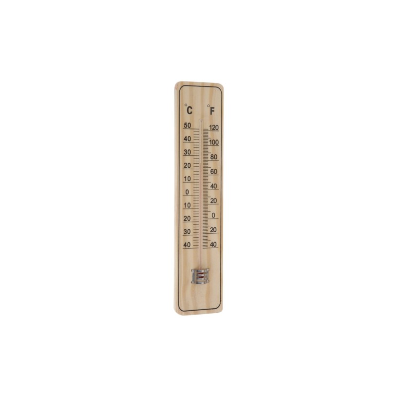Termometro in legno, 22 cm.