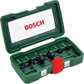 Set di 6 frese Bosch, con carburi metallici (asta Ø 6 mm)