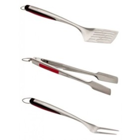 Set di 3 utensili in acciaio inossidabile per la griglia Char-Broil Premium 140767