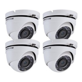 Kit Hikvision CCTV 4 telecamere dome TurboHD 1.3MP MK051-KIT01