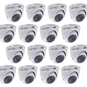 Kit CCTV Hikvision 16 telecamere dome TurboHD 1.3MP MK057-KIT07