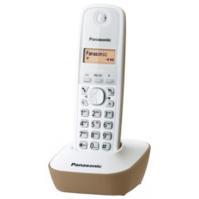 Telefono DECT Panasonic KX-TG1611FXJ, Bianco/Beige