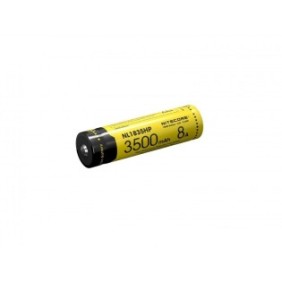Batteria 18650 ioni di litio, Nitecore NL1835HP, PCB 3500 mAh, 8A