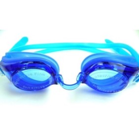 Occhialini da nuoto per bambini in scatola in PVC, blu, Happy People