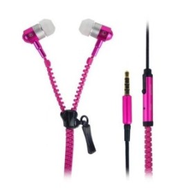 Cuffie audio iMK con microfono Auricolari con cerniera, rosa