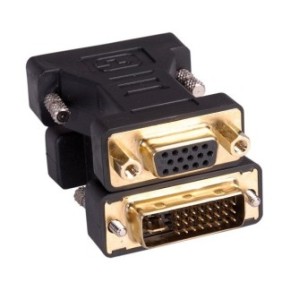 Adattatore DVI-I Dual Link 24+5 pin a VGA 15 pin TM, Roline 12.03.3105
