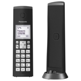 Telefono cordless, Panasonic, KX-TGK210PDB, Nero