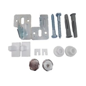 Set di accessori per radiatori in acciaio - 14 pezzi, Reecomer, 2 set di montaggio a parete con console, sfiato e tappo per radiatore