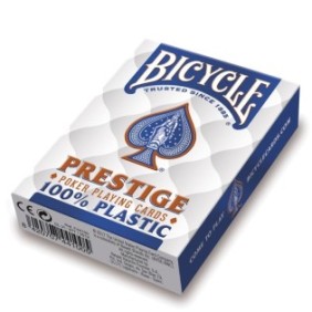 Carte da gioco Bicycle Prestige Jumbo Index 100% Plastica Blu