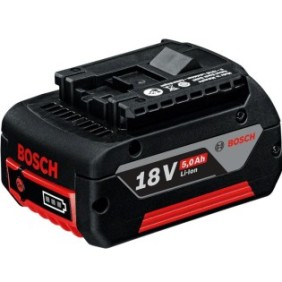 Batteria agli ioni di litio Bosch Professional GBA 18 V, 5,0 Ah, tecnologia COOLPACK, ricarica rapida