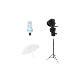 Starter kit foto video a luce continua con ombrello diffusore