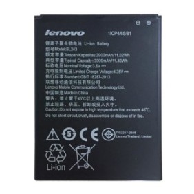 Batteria BL243 per Lenovo K3 Note A7000 rimossa