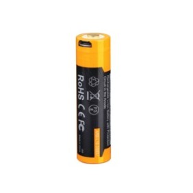 Batteria agli ioni di litio con Micro-USB, Fenix tipo 18650 - 3500mAh