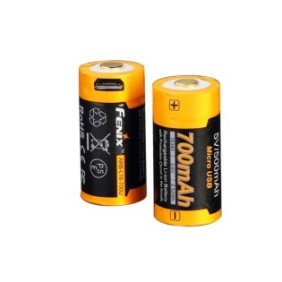 Batteria agli ioni di litio con micro-USB, Fenix tipo 16340, 700 mAh