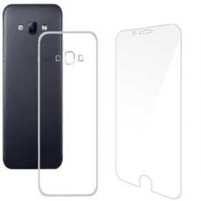 Set ZIK per iPhone 7+ - Retro in silicone ultrasottile sì 0,3 mm + protezione in vetro