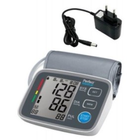 Misuratore di pressione arteriosa Perfect Medical-PM 02 completamente automatico con sensori ad alta precisione, adattatore incluso, approvato dal punto di vista medico