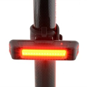 Stop comet LED, ricaricabile tramite USB 6 modalità di illuminazione, nero